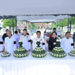 “ขจรศักดิ์” ที่ปรึกษา สนท. – ผู้บริหาร บจก.ฐาปนินทร์ ผู้สร้างป้ายสมาคมยุคแรก จัดพิธีบวงสรวงพระสยามเทวาธิราช ร่วมสืบสานประเพณี